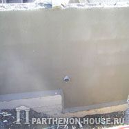 Строительство бетонного бассейна. Оштукатуривание бассейна.